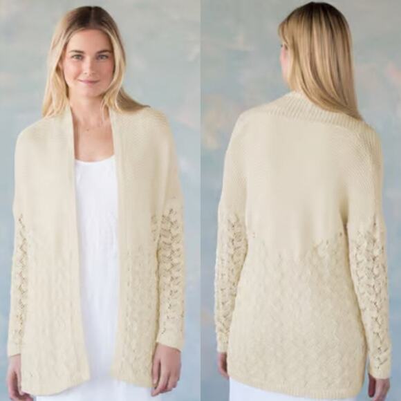 Sundance Sweaters - Sundance Cream Open Knit Ingrid Cardigan Sweater XSP